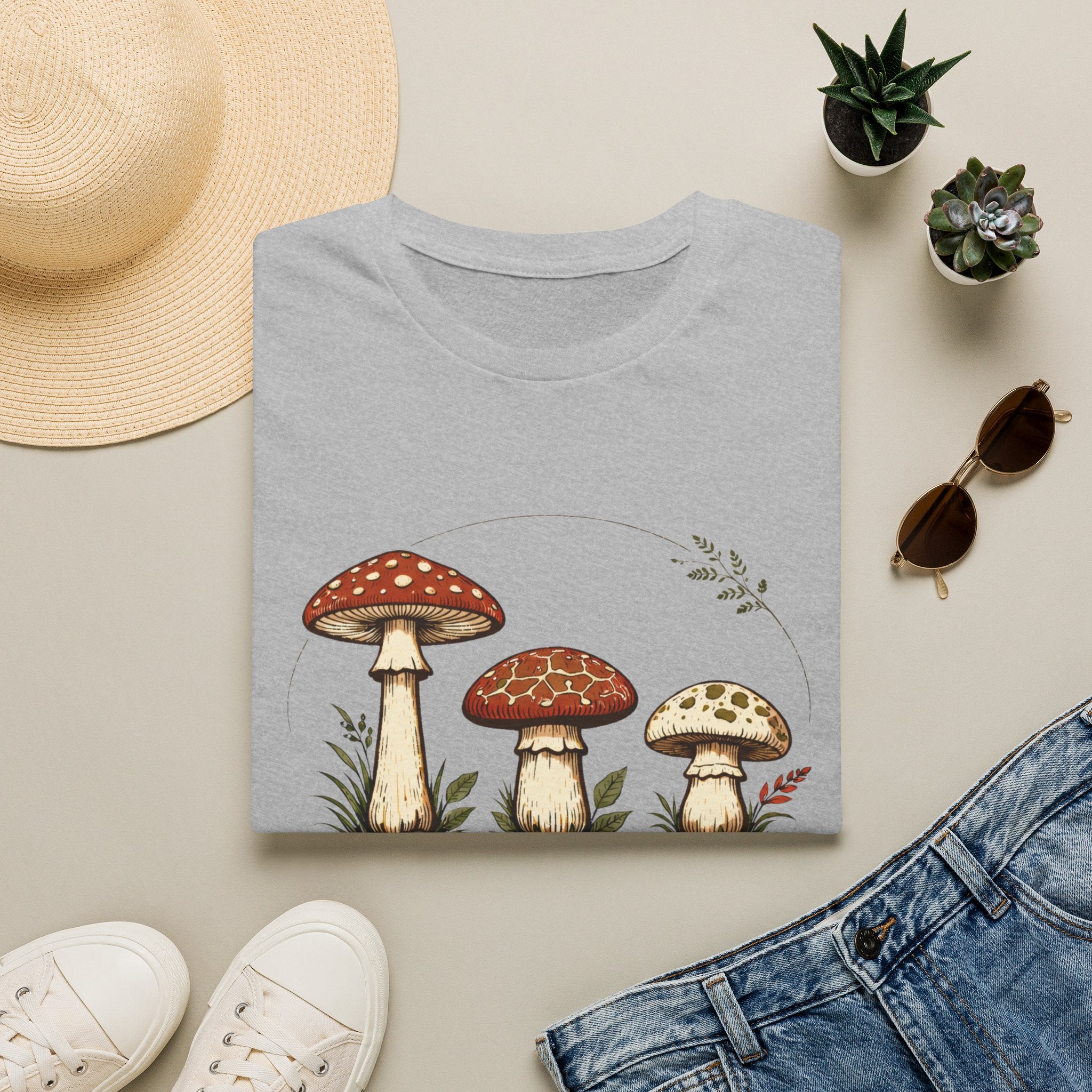 Vintage Mushroom Study Tee