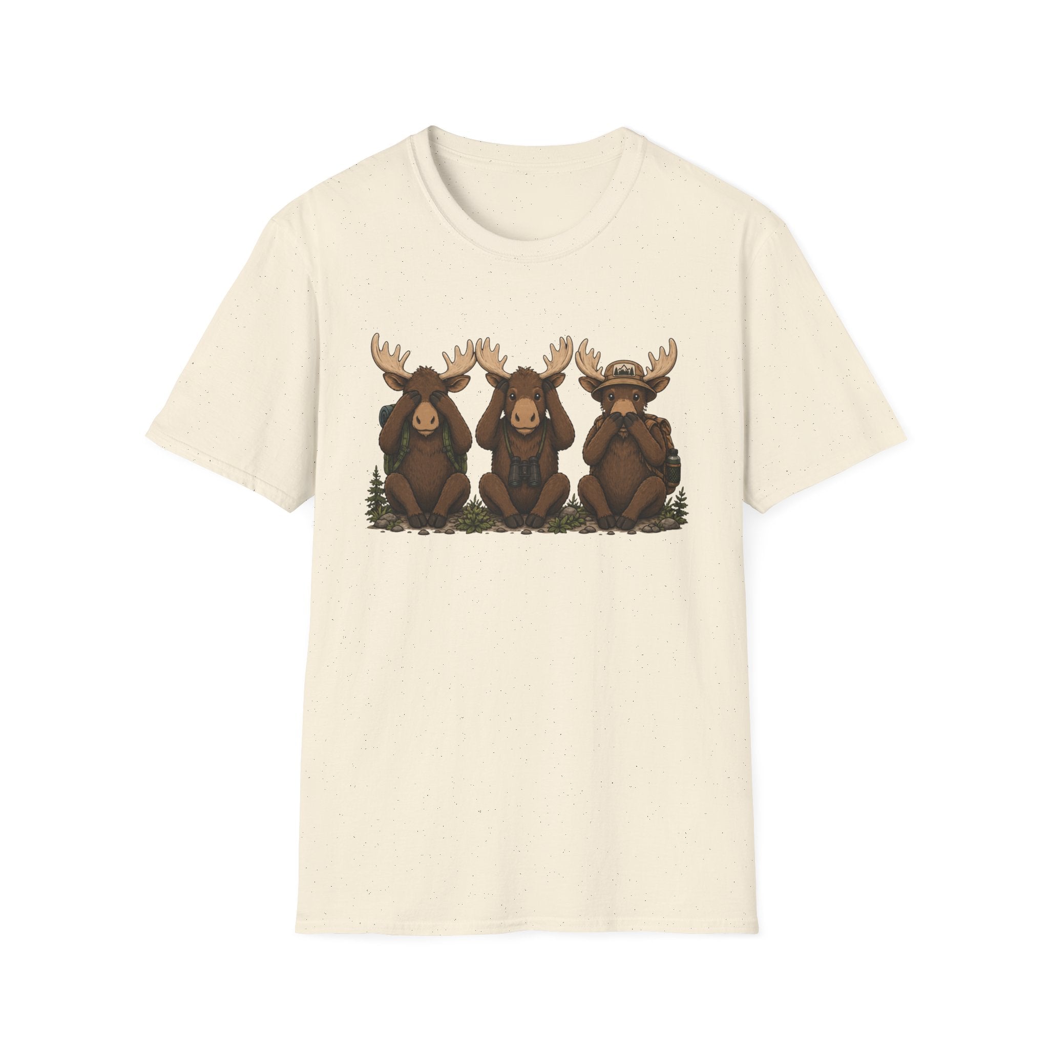 See No Hear No Speak No Moose Hikers Tee