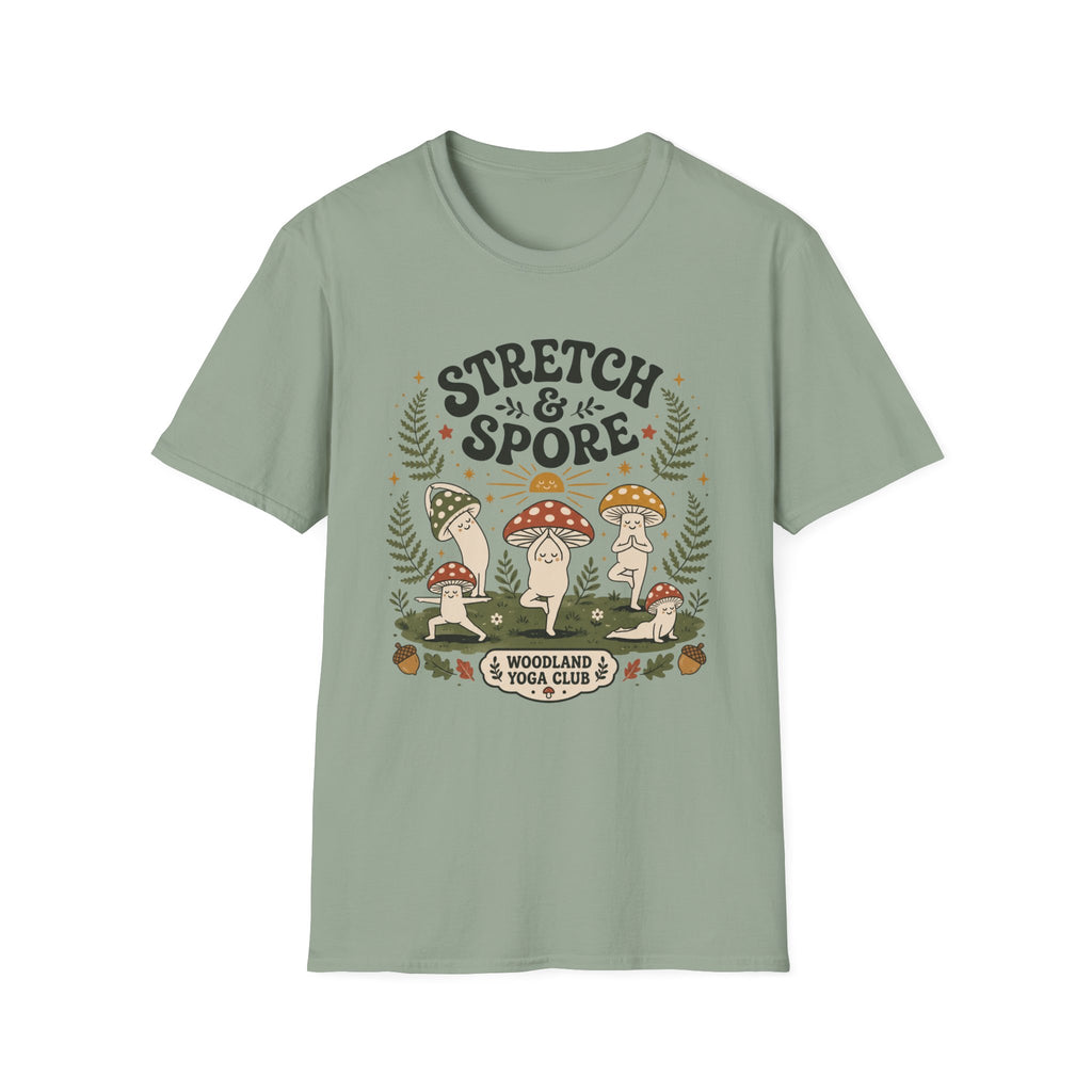 Stretch & Spore Woodland Yoga Club Tee