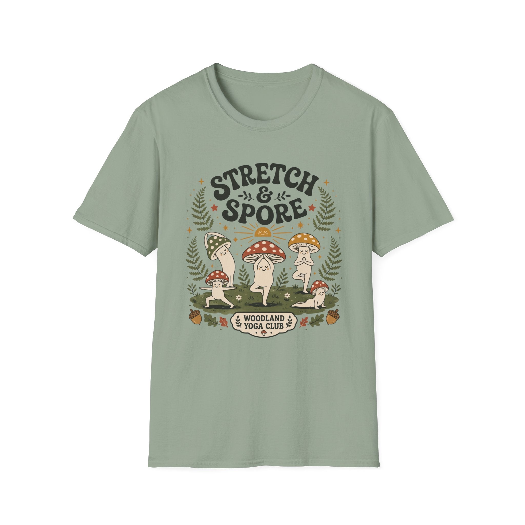 Stretch & Spore Woodland Yoga Club Tee
