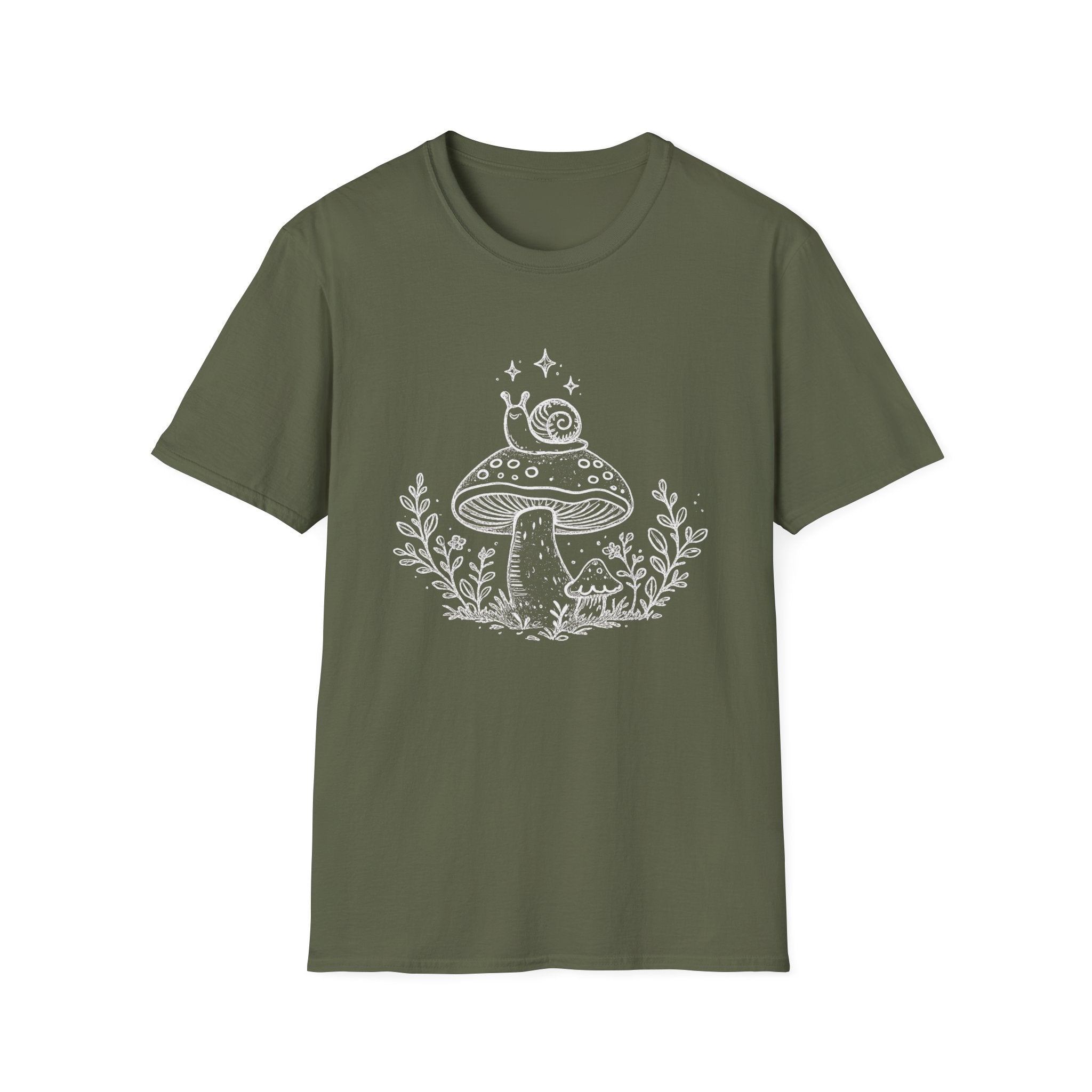 Cozy Snail Mushroom Tee