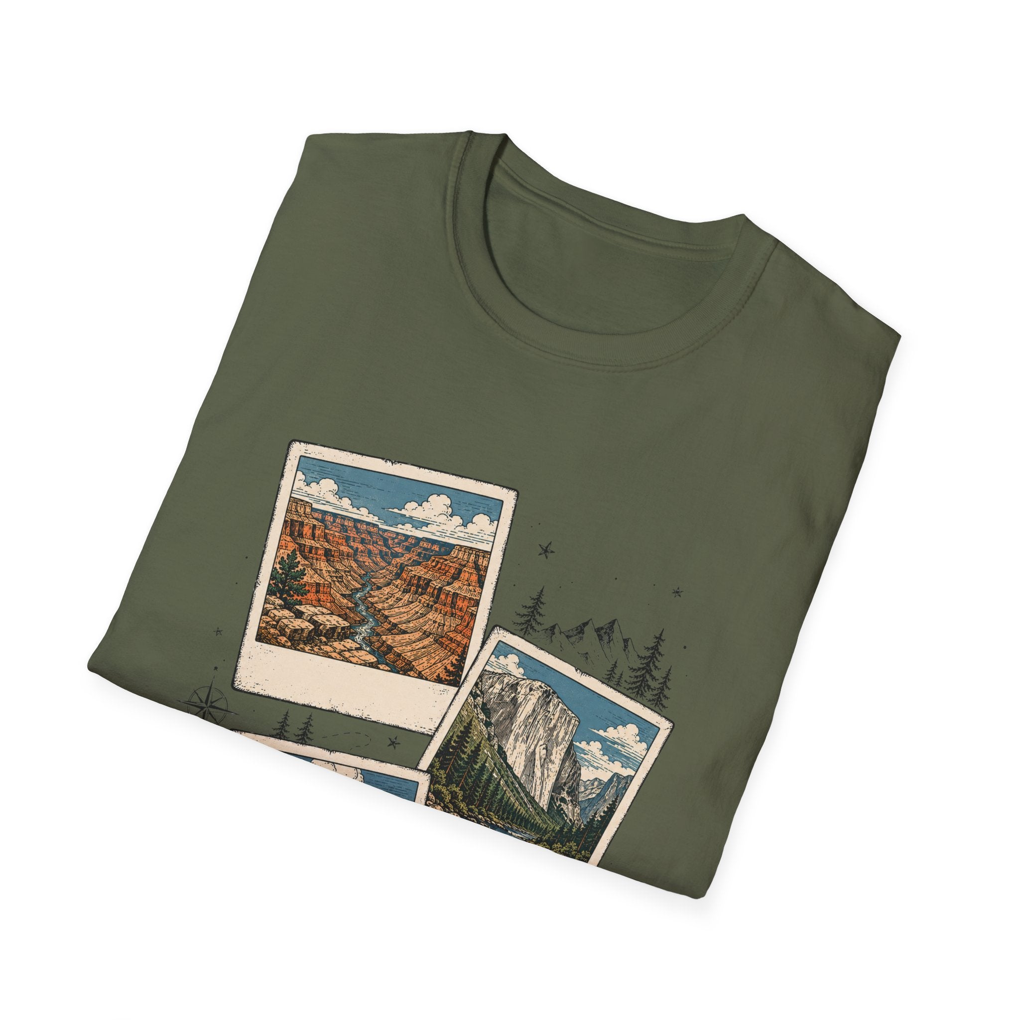 Adventure Travel Collage Tee