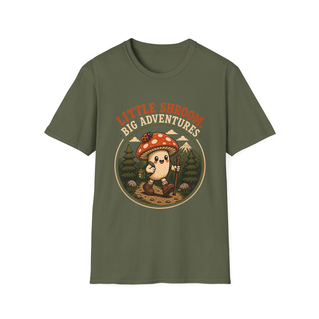 Little Shroom, Big Adventures Mushroom Tee