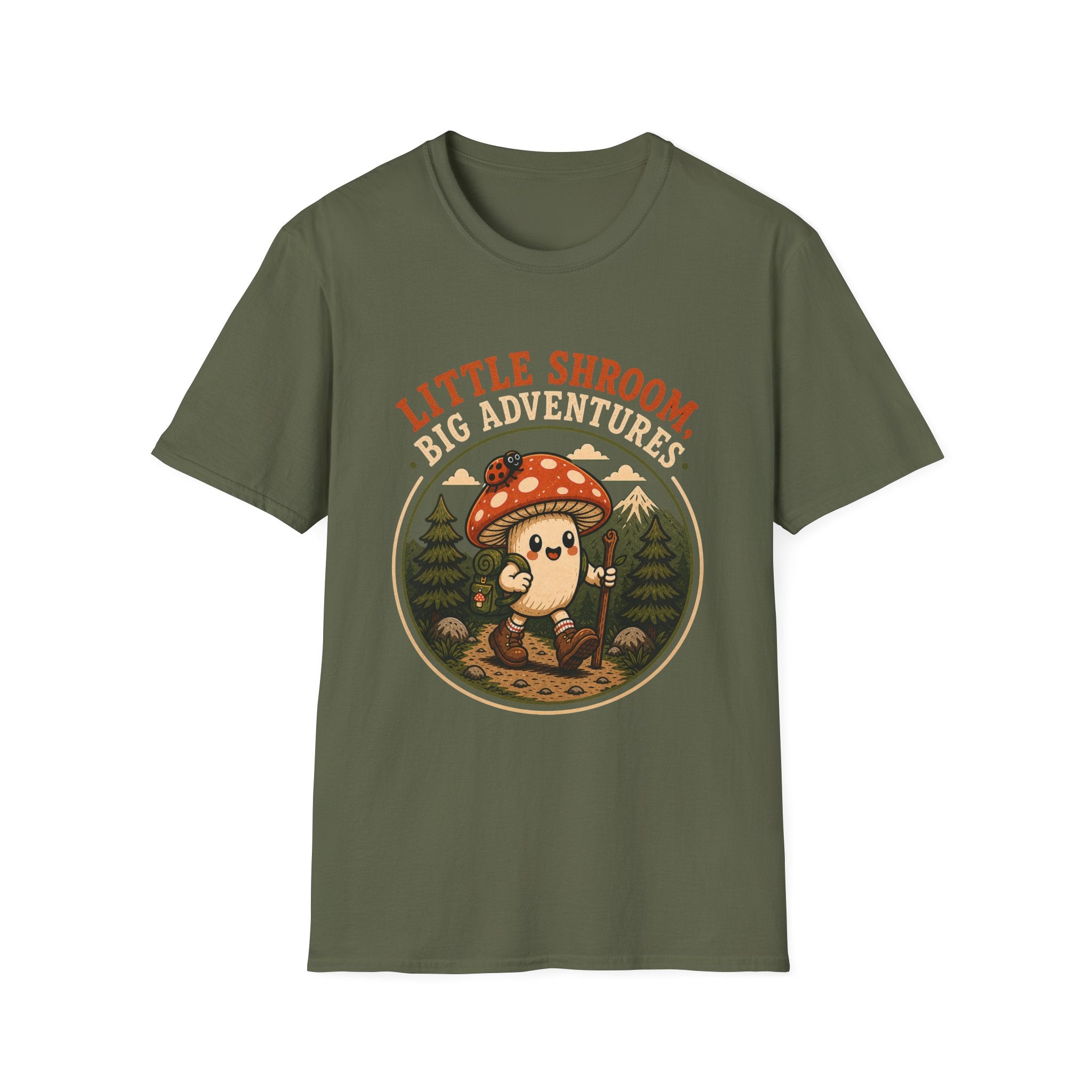 Little Shroom, Big Adventures Mushroom Tee