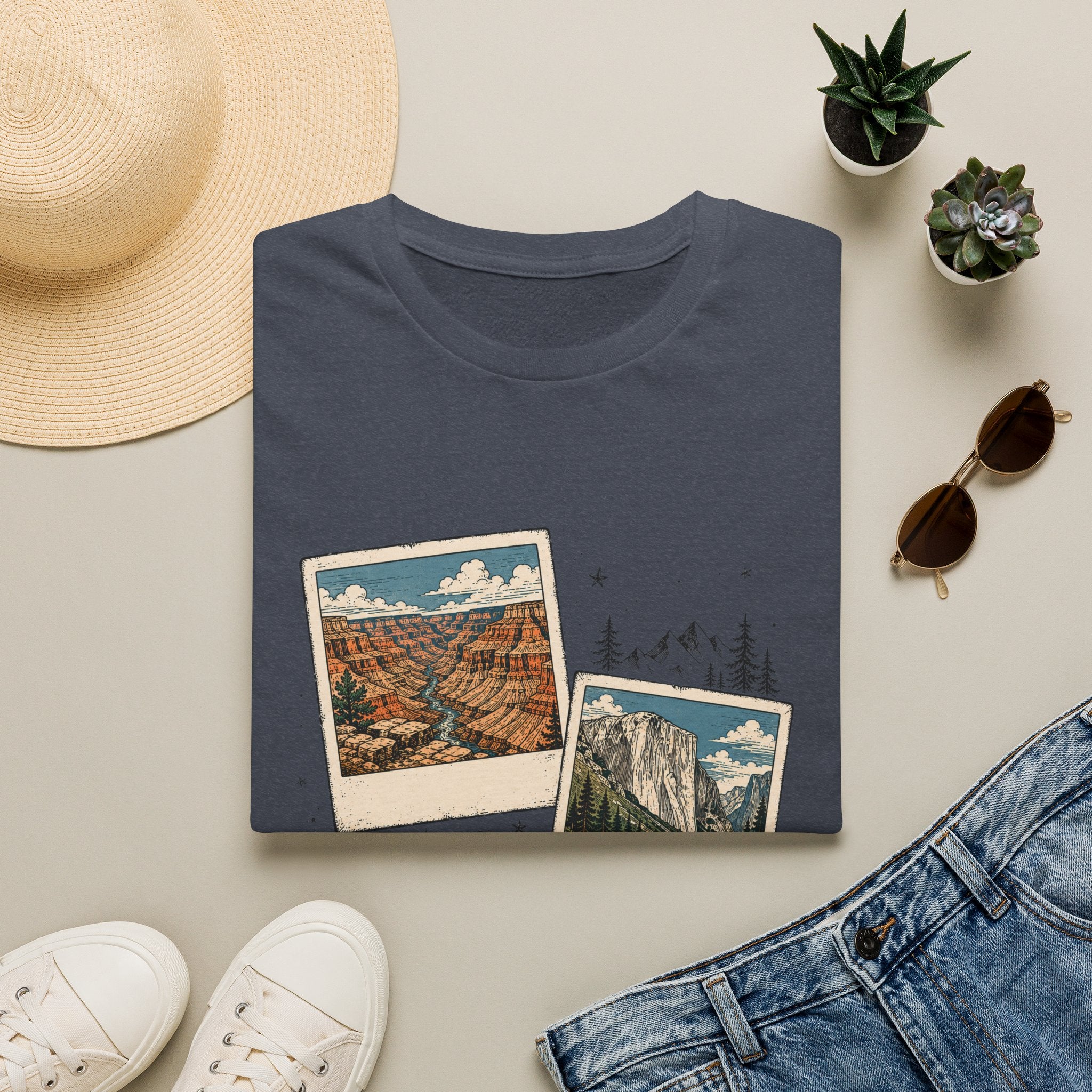 Adventure Travel Collage Tee