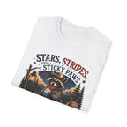 Stars, Stripes, and Sticky Paws Raccoon Tee