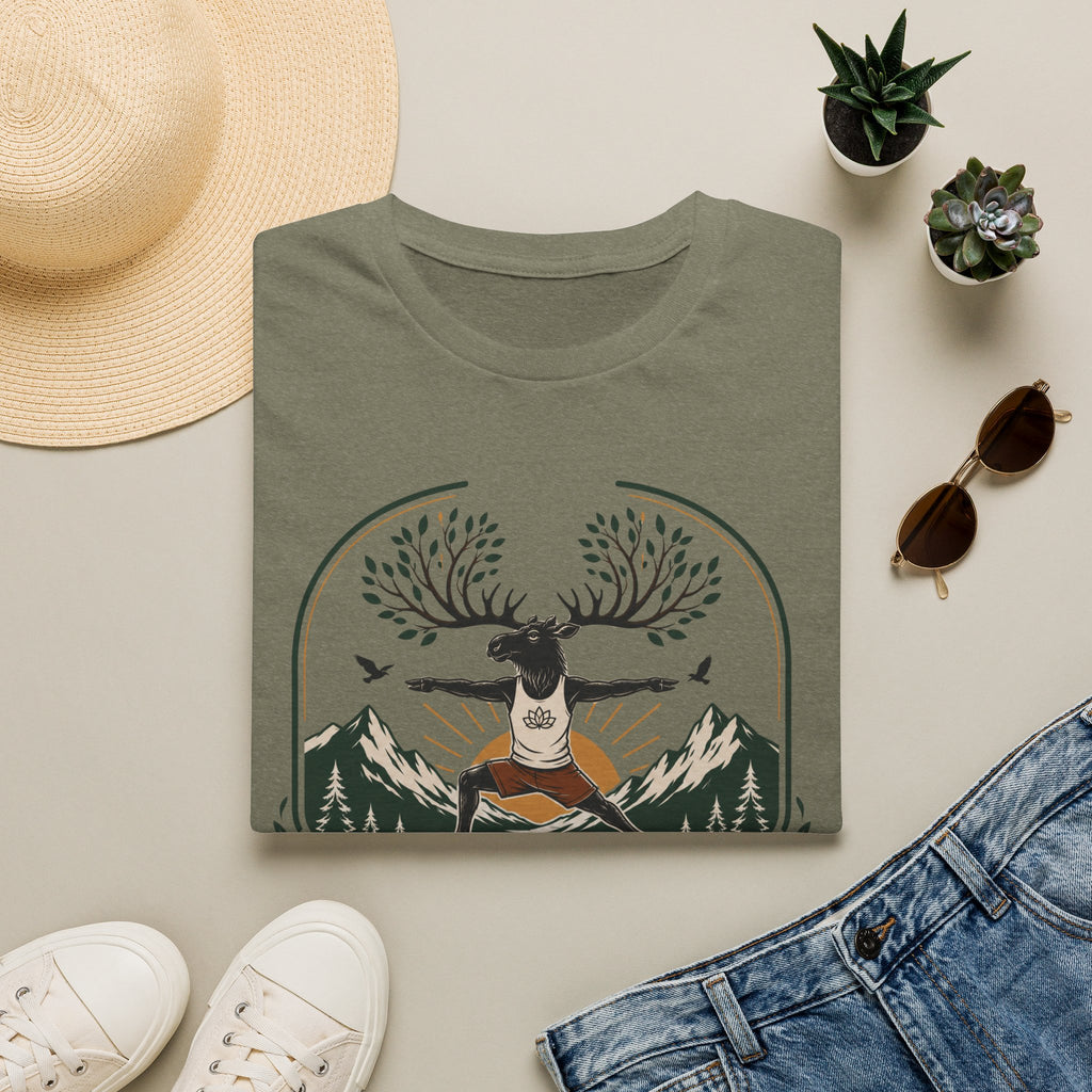 Rooted Wild Strong Moose Yoga Tee