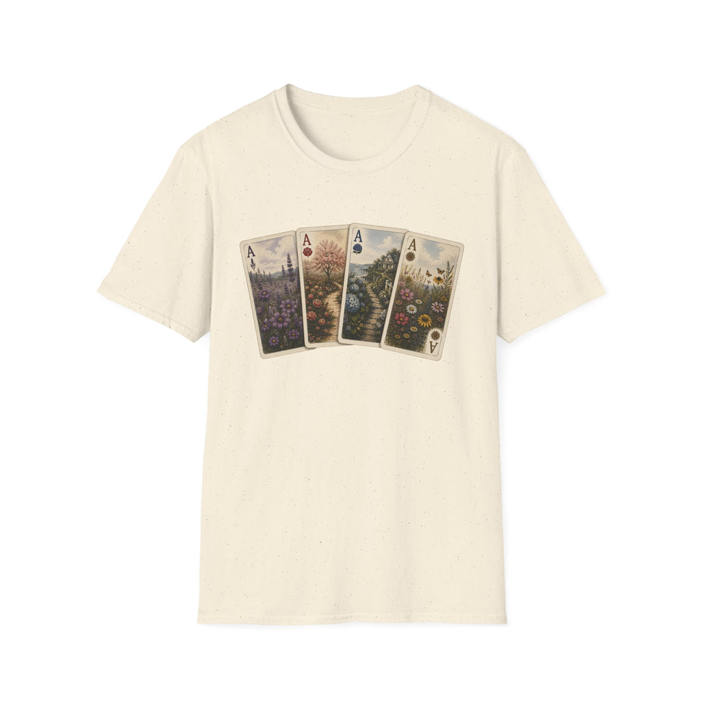 Floral Ace Playing Cards Tee