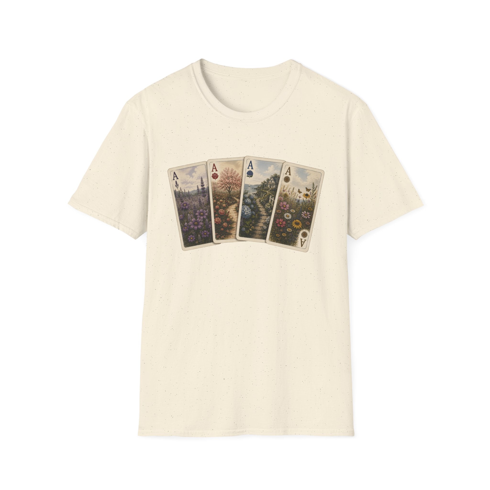 Floral Ace Playing Cards Tee