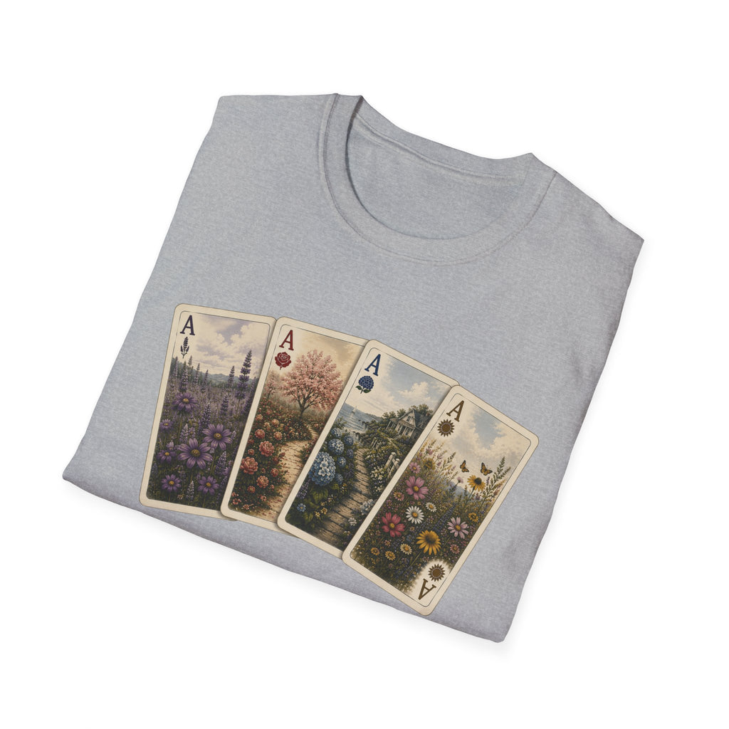Floral Ace Playing Cards Tee