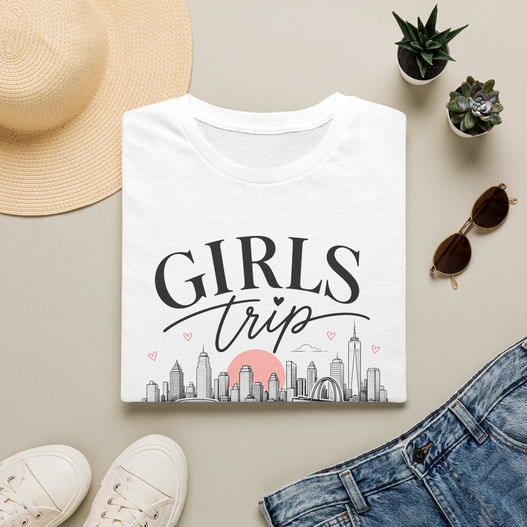 Girls Trip 2026 Shopping & Coffee Tee