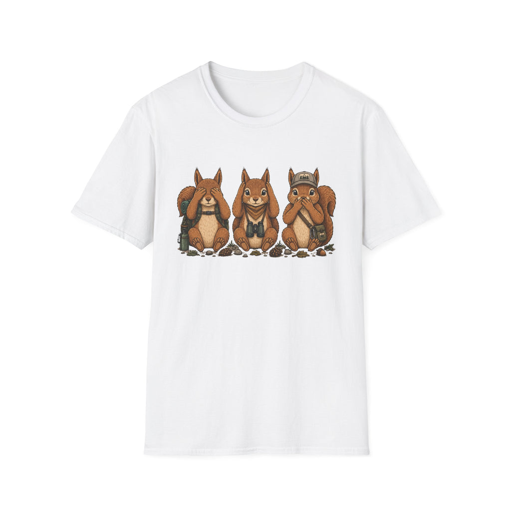 See No Hear No Speak No Squirrel Hikers Tee