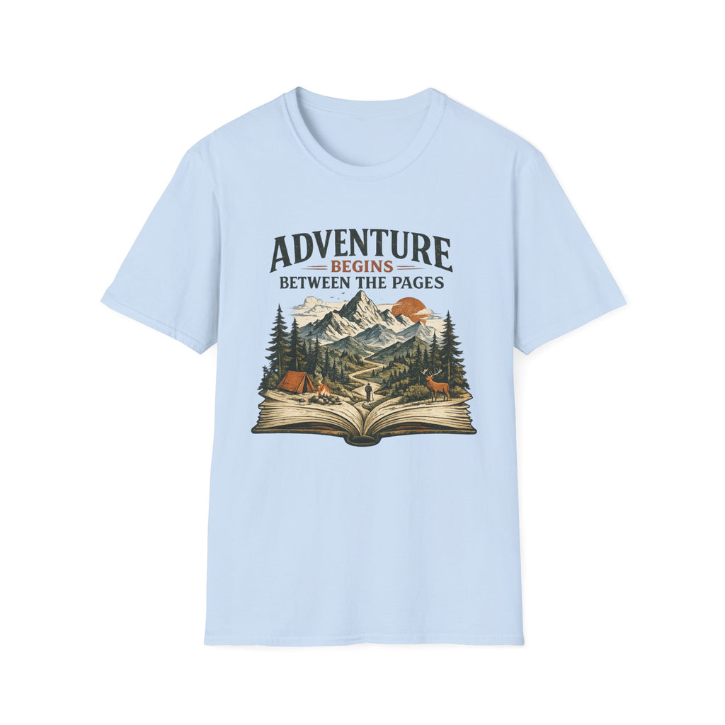 Adventure Begins Between the Pages Tee