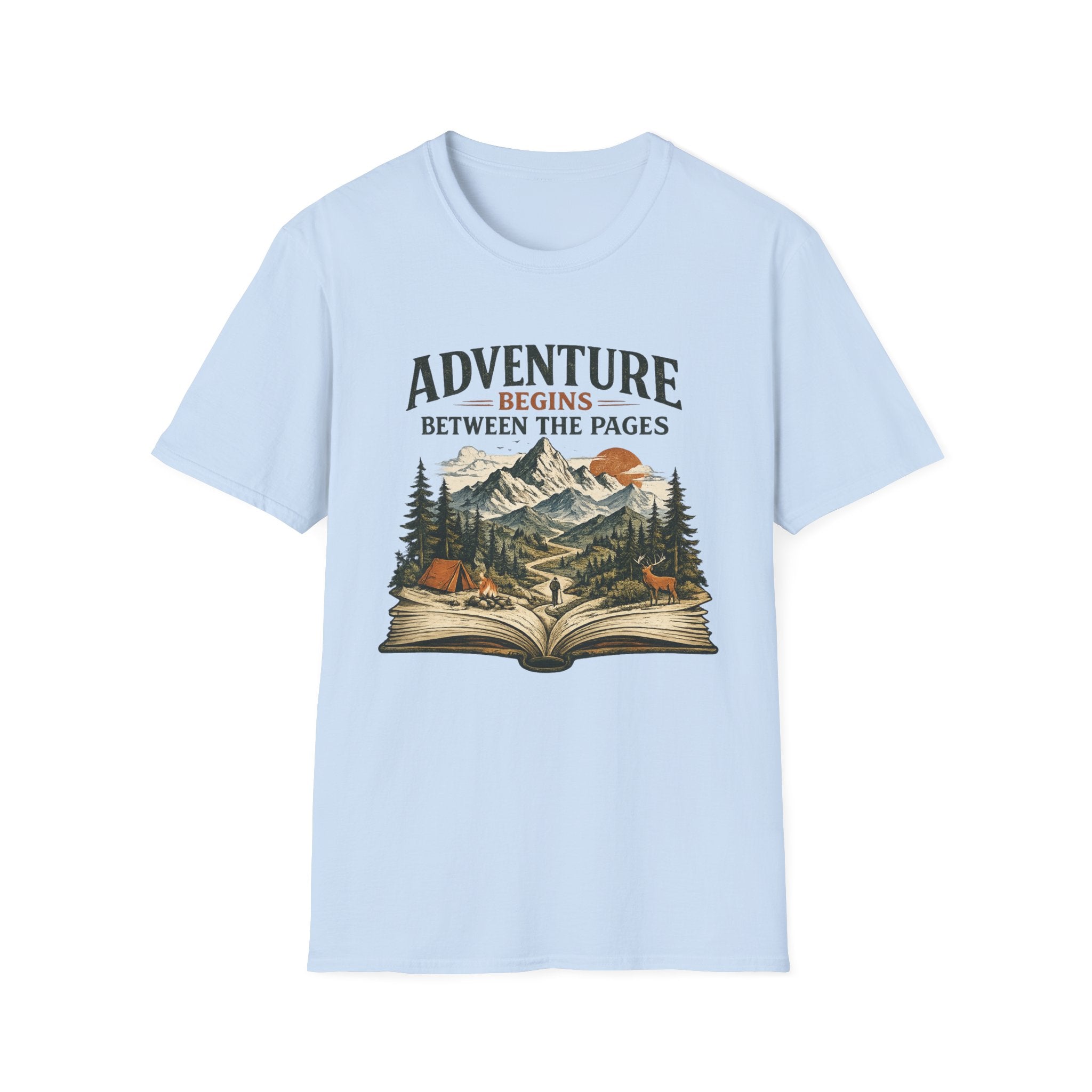 Adventure Begins Between the Pages Tee