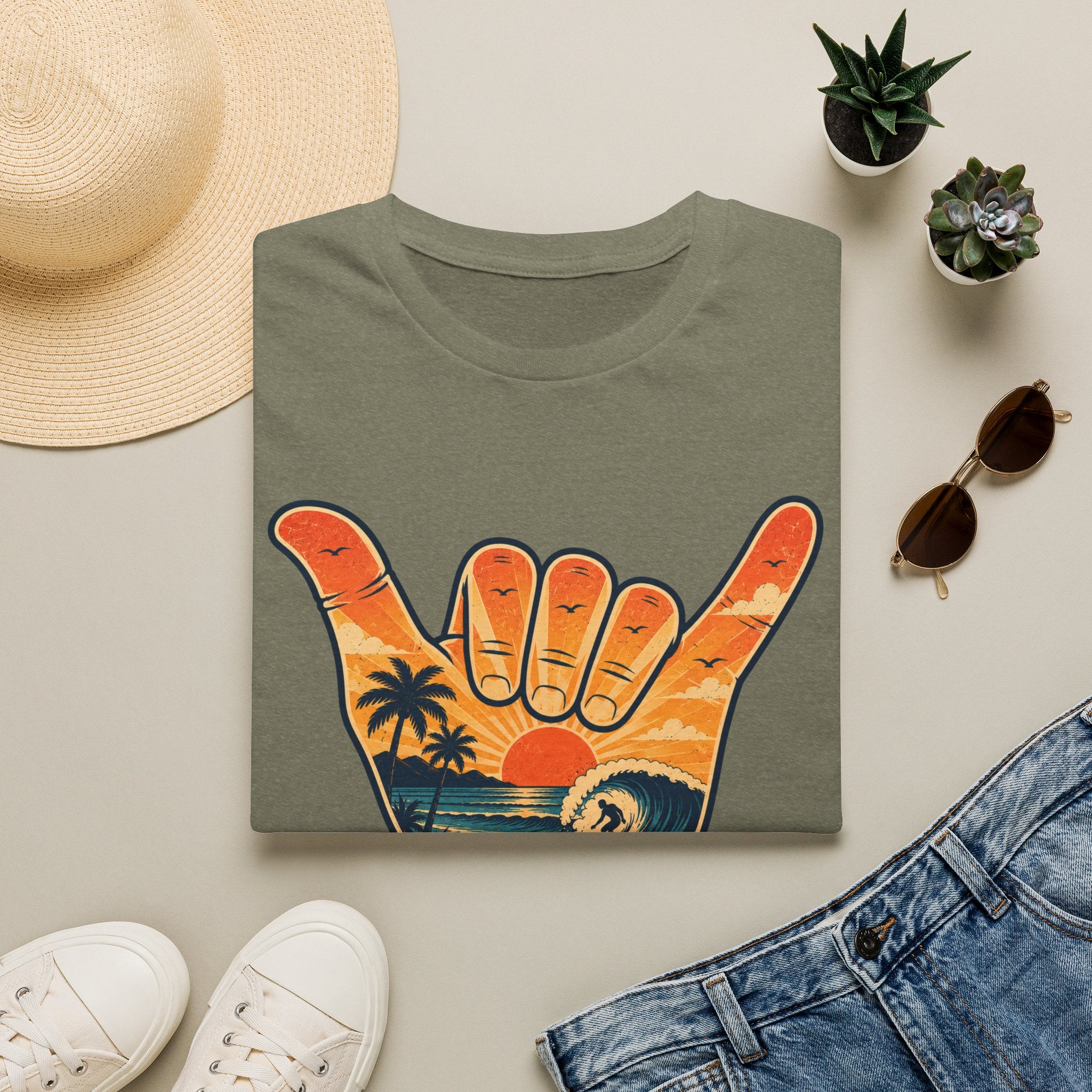 Hang Loose Sunset Surf Tee