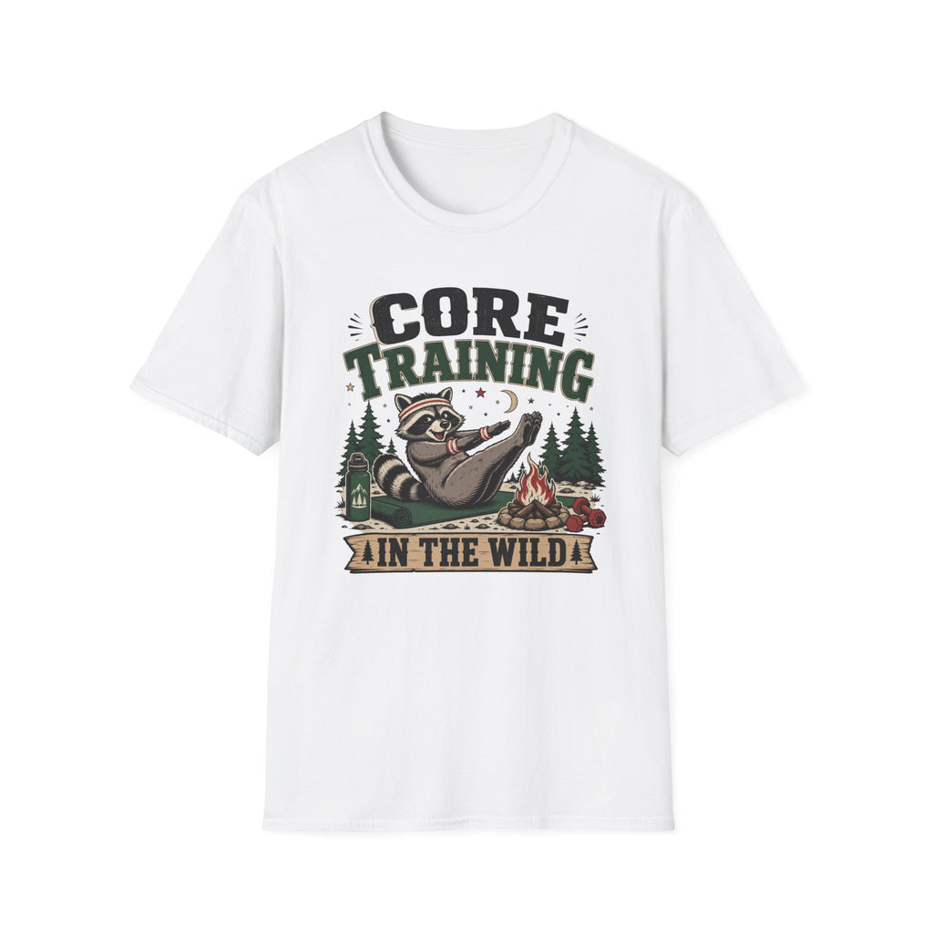 Core Training Raccoon Workout Tee