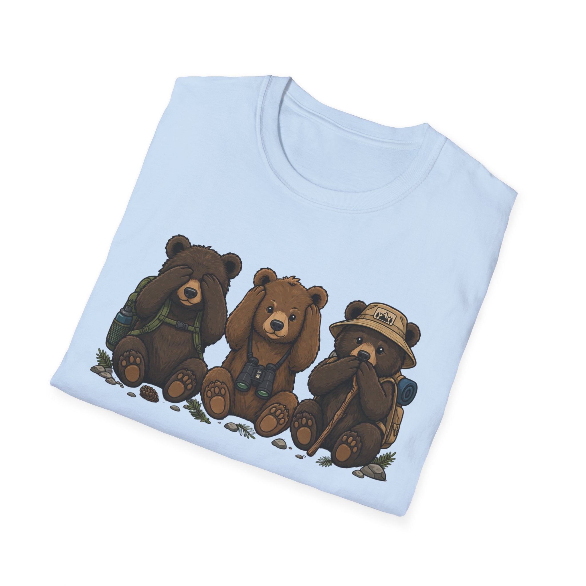 See No Hear No Speak No Bear Hikers Tee