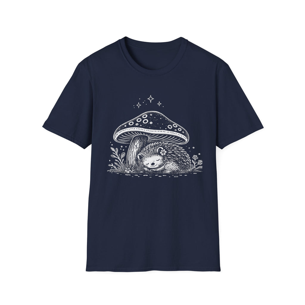 Cozy Hedgehog Mushroom Tee