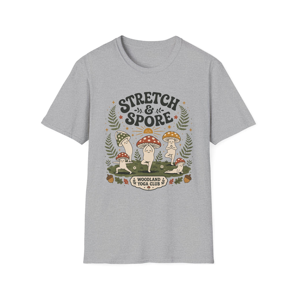 Stretch & Spore Woodland Yoga Club Tee