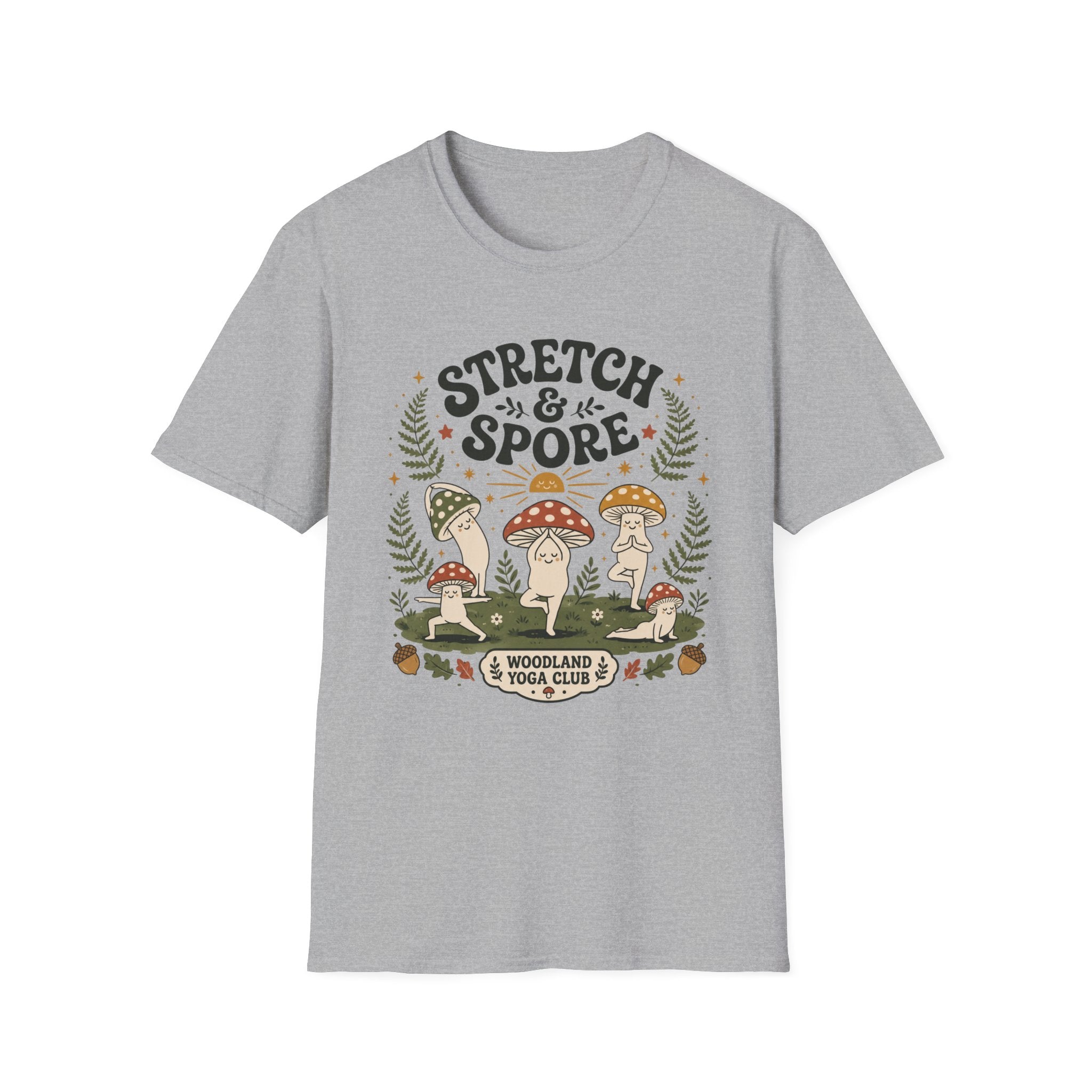 Stretch & Spore Woodland Yoga Club Tee