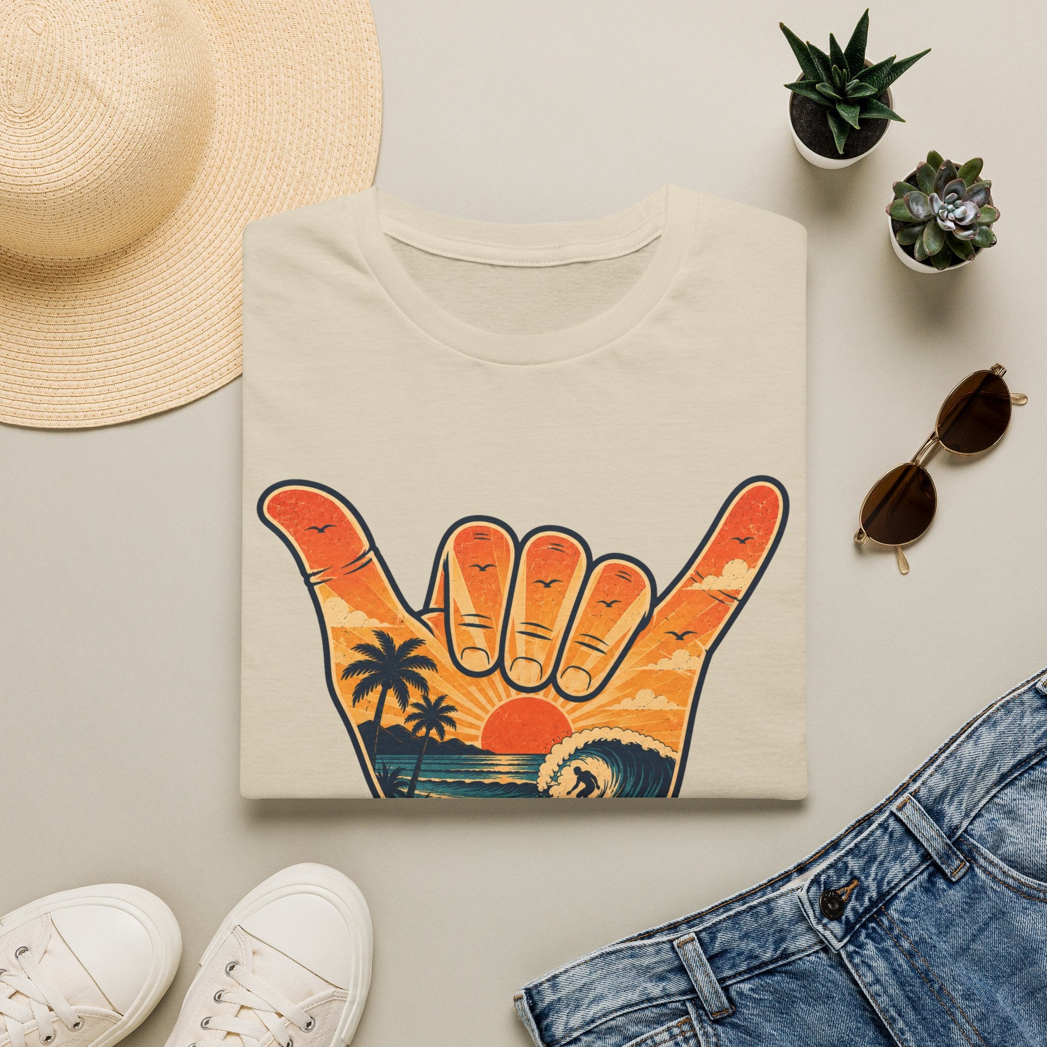 Hang Loose Sunset Surf Tee