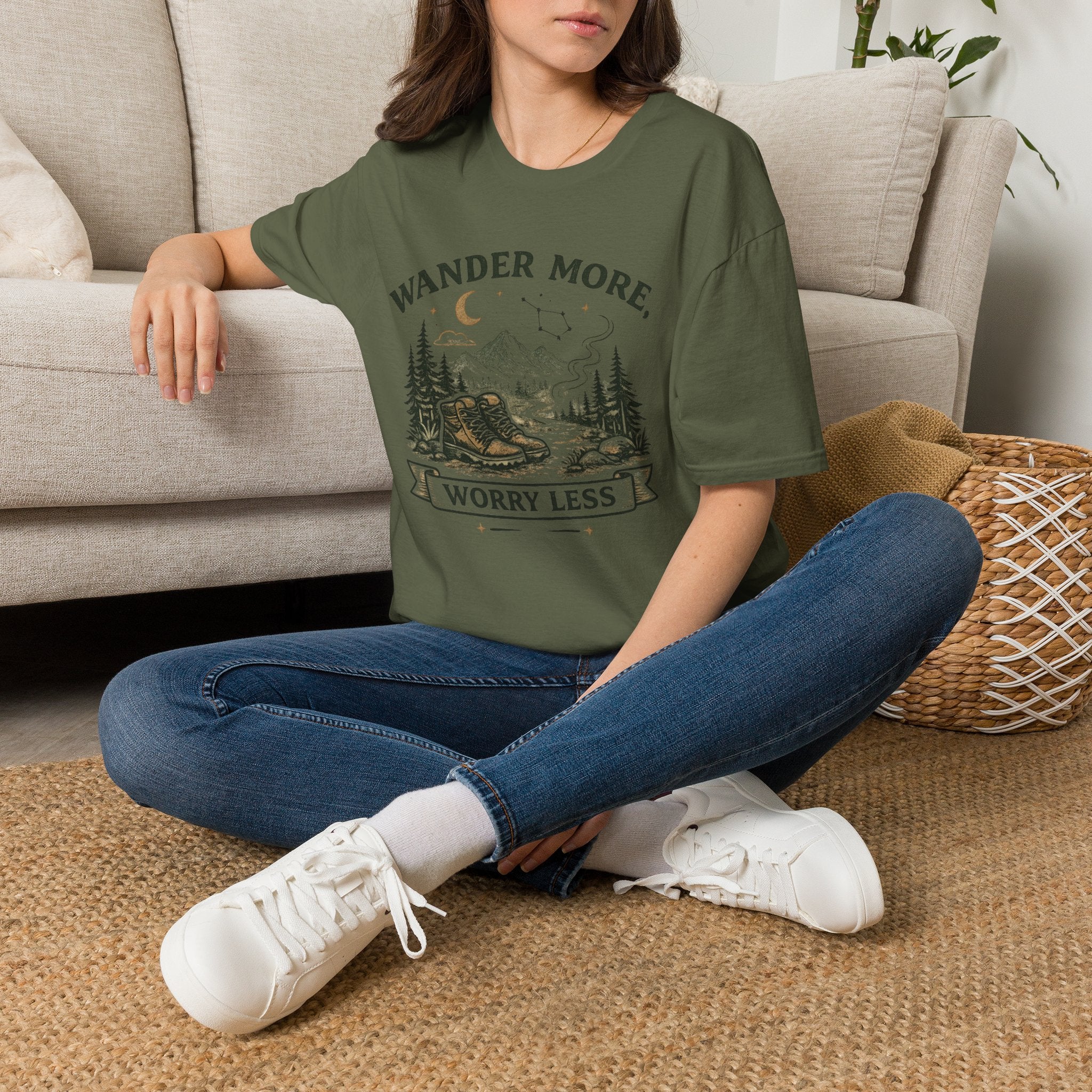 Wander More, Worry Less Tee