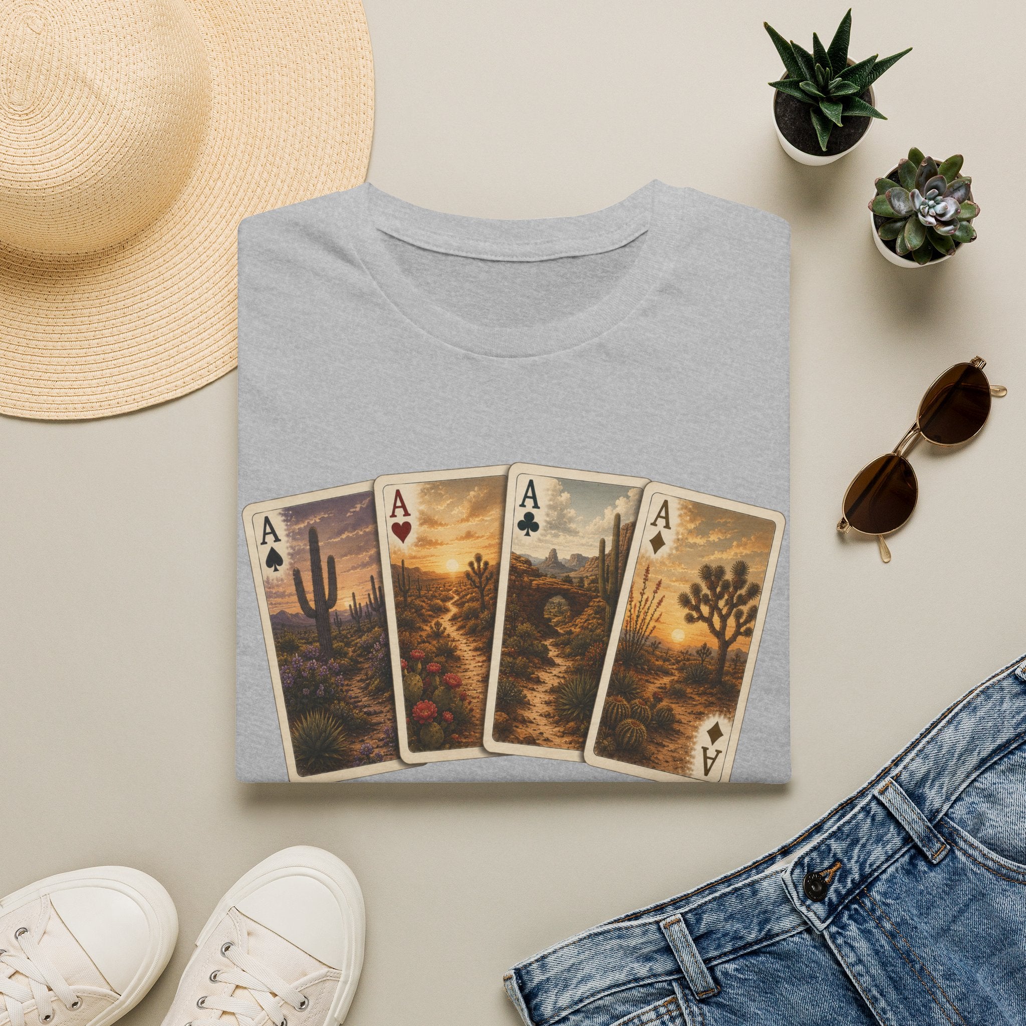 Desert Ace Playing Cards Tee