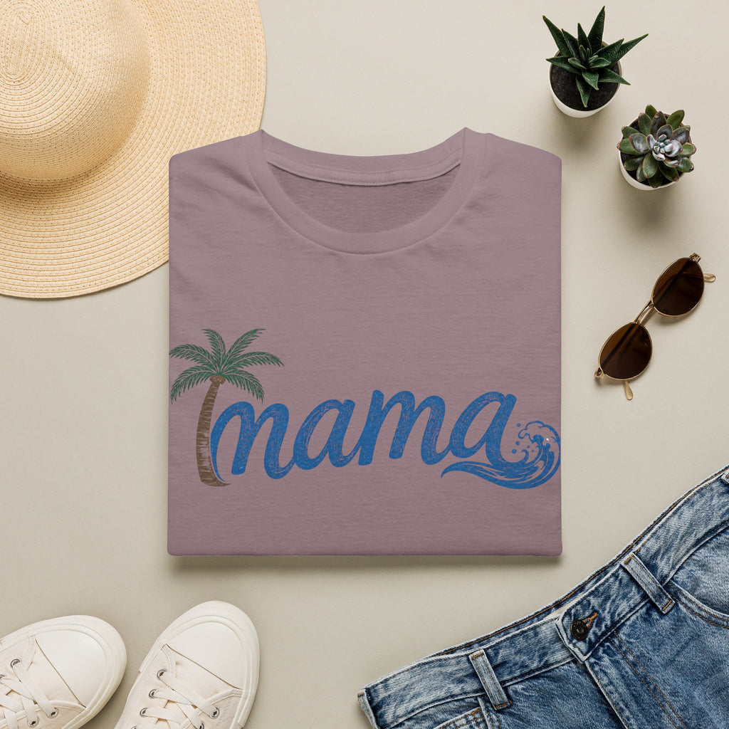 Coastal Mama Palm Tree & Wave Tee