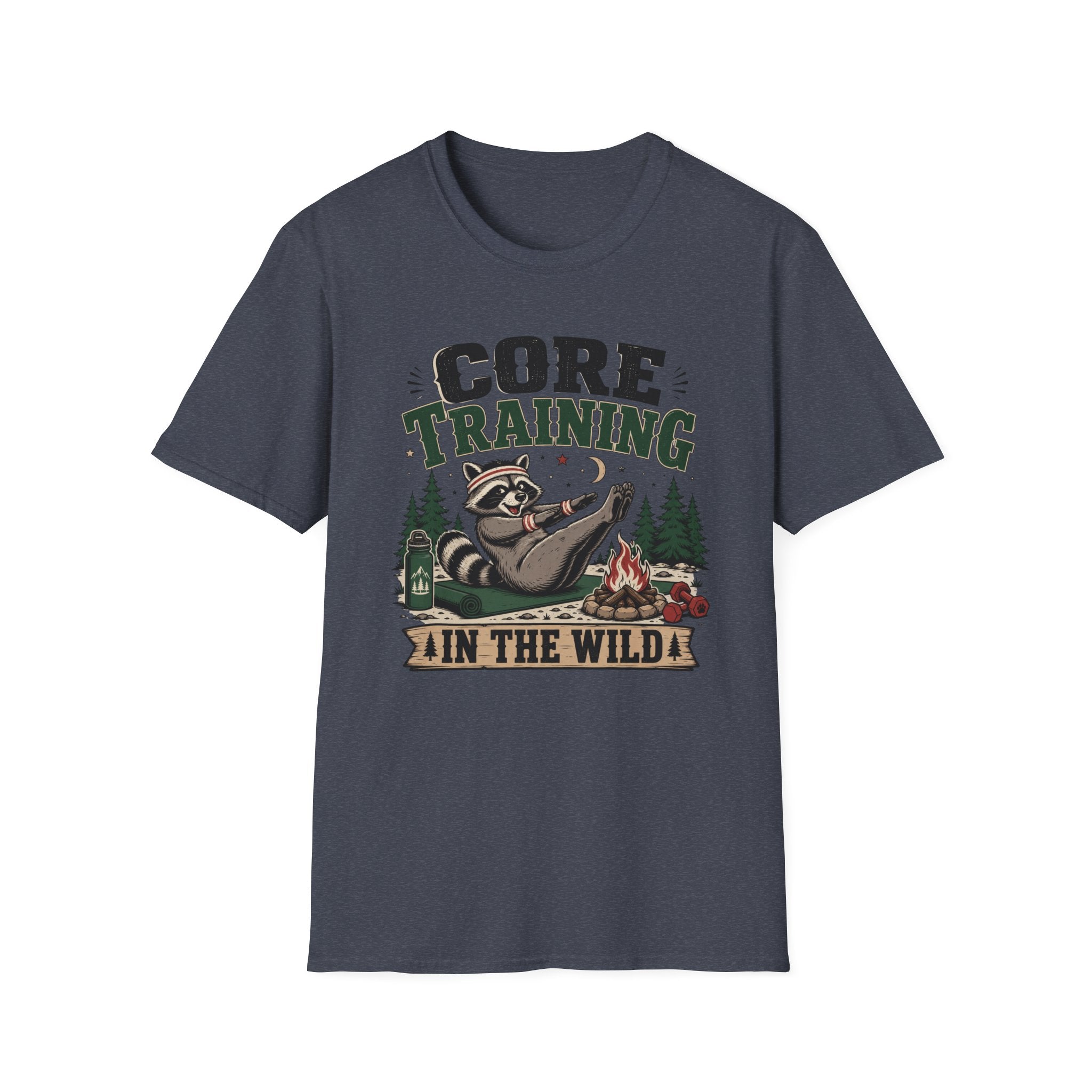 Core Training Raccoon Workout Tee