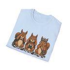 See No Hear No Speak No Squirrel Hikers Tee