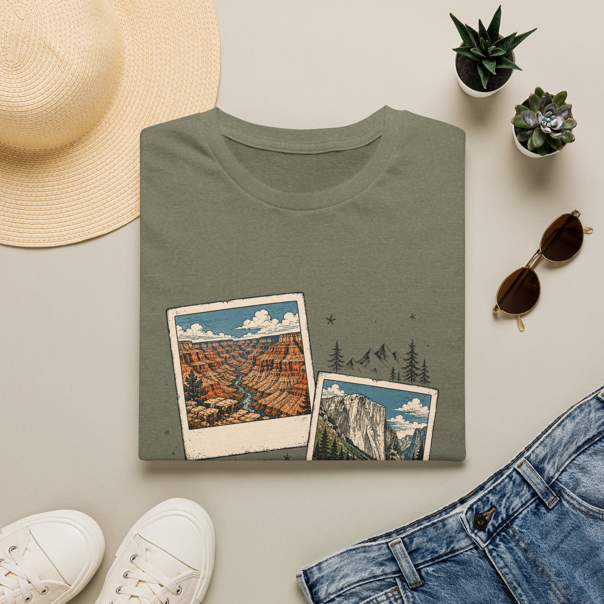 Adventure Travel Collage Tee
