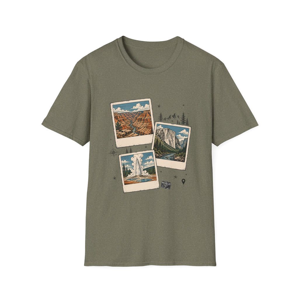 Adventure Travel Collage Tee