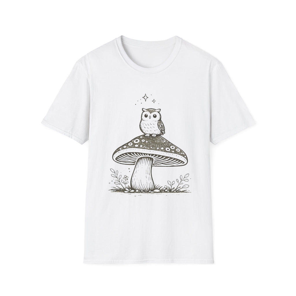 Cozy Owl Mushroom Tee