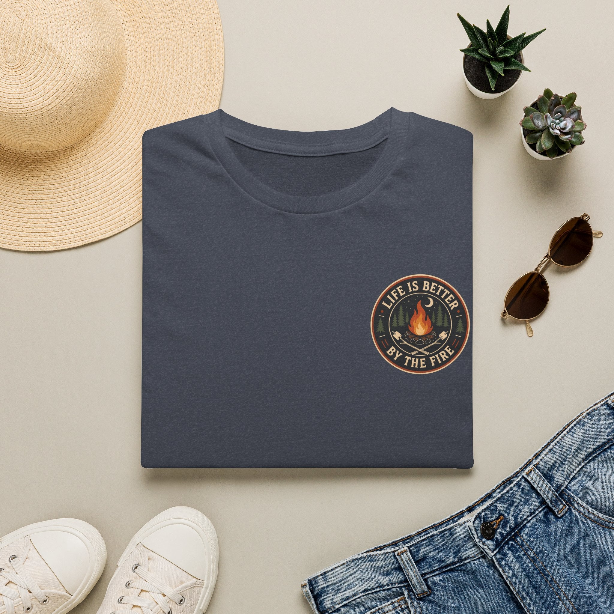 Life is Better by the Fire Pocket Tee