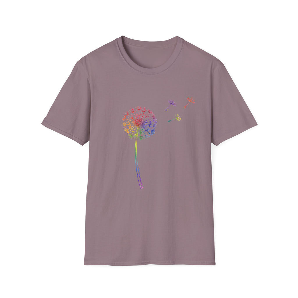 Rainbow Wishes Dandelion Tee