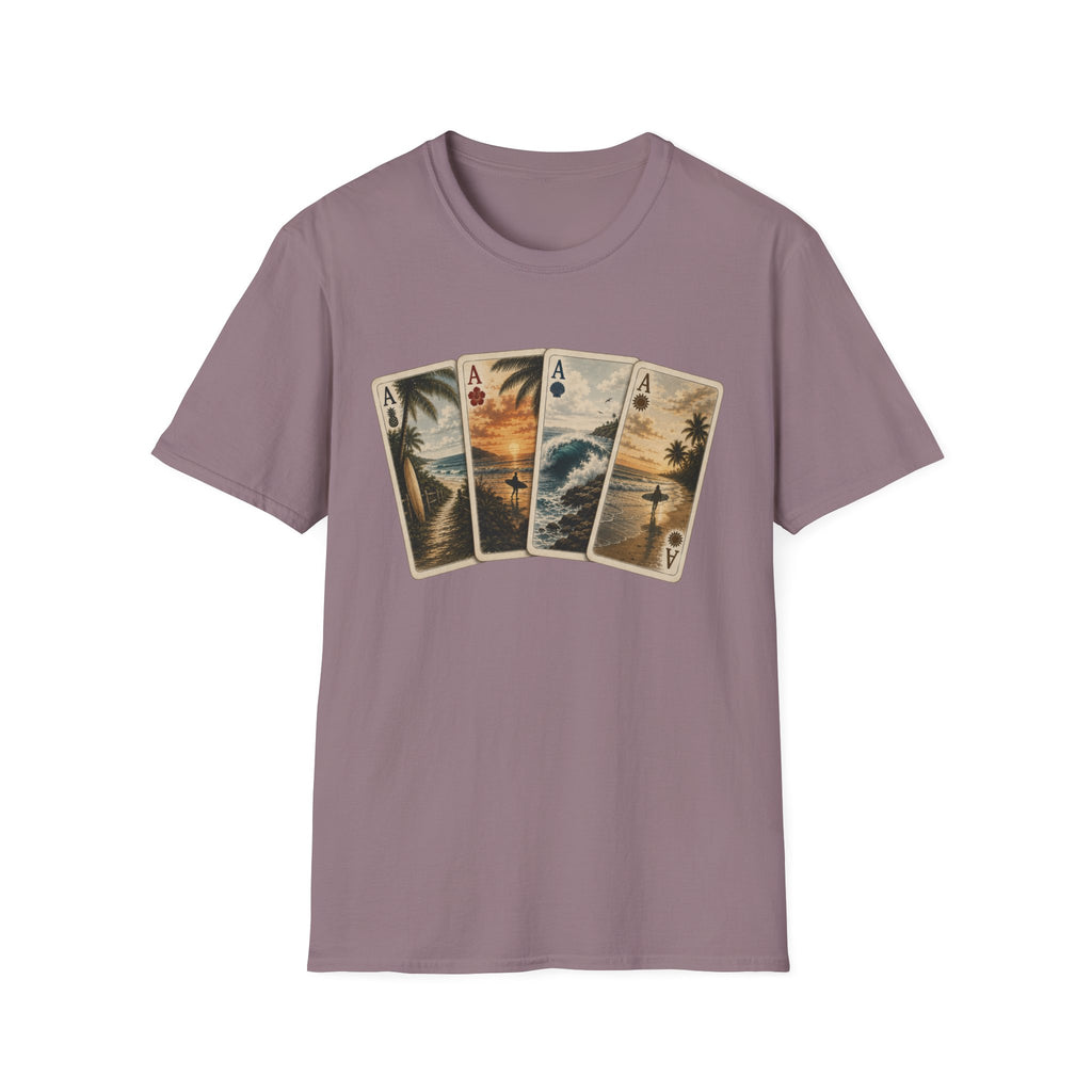 Surfer Ace Playing Cards Tee