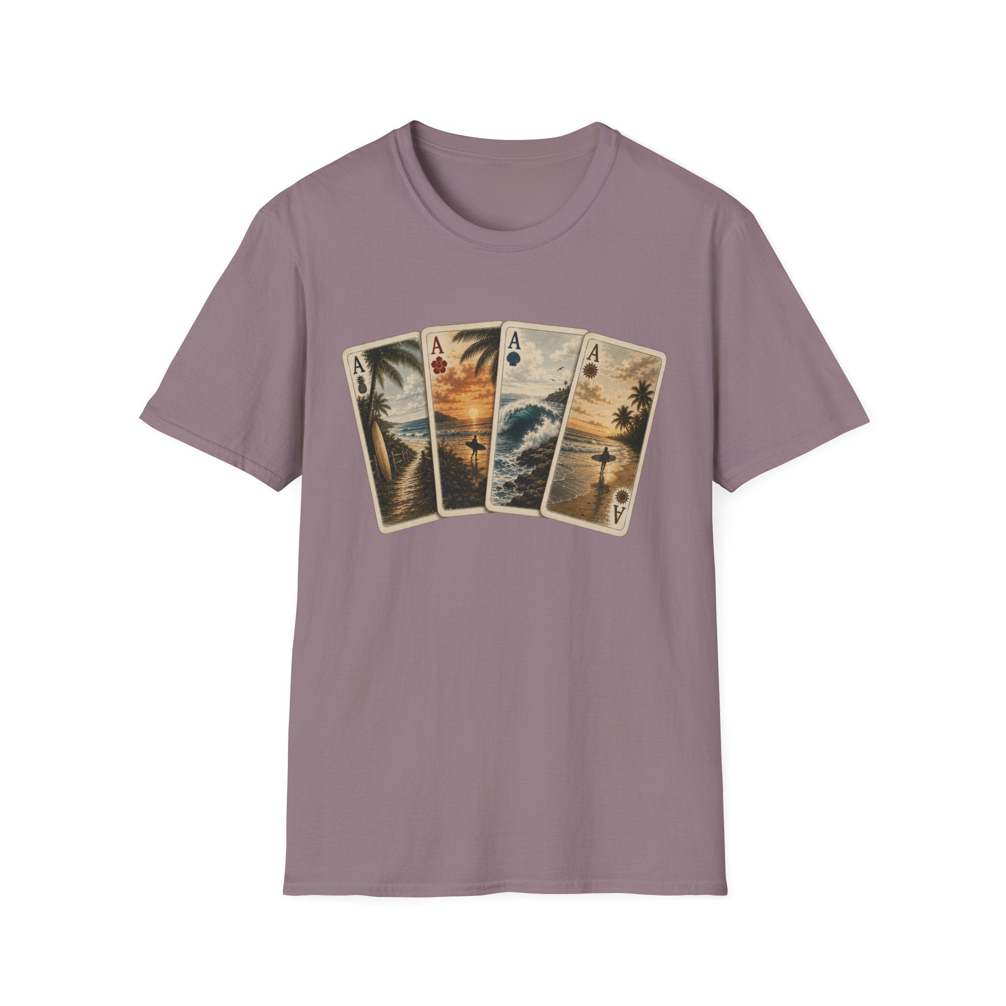 Surfer Ace Playing Cards Tee