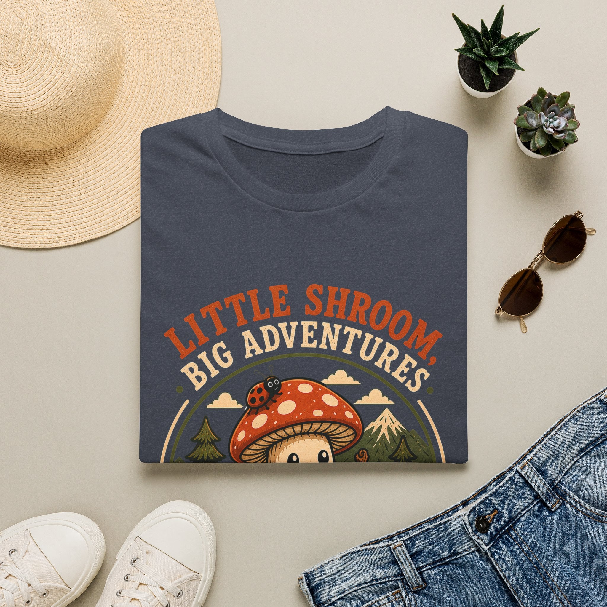 Little Shroom, Big Adventures Mushroom Tee