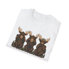 See No Hear No Speak No Moose Hikers Tee