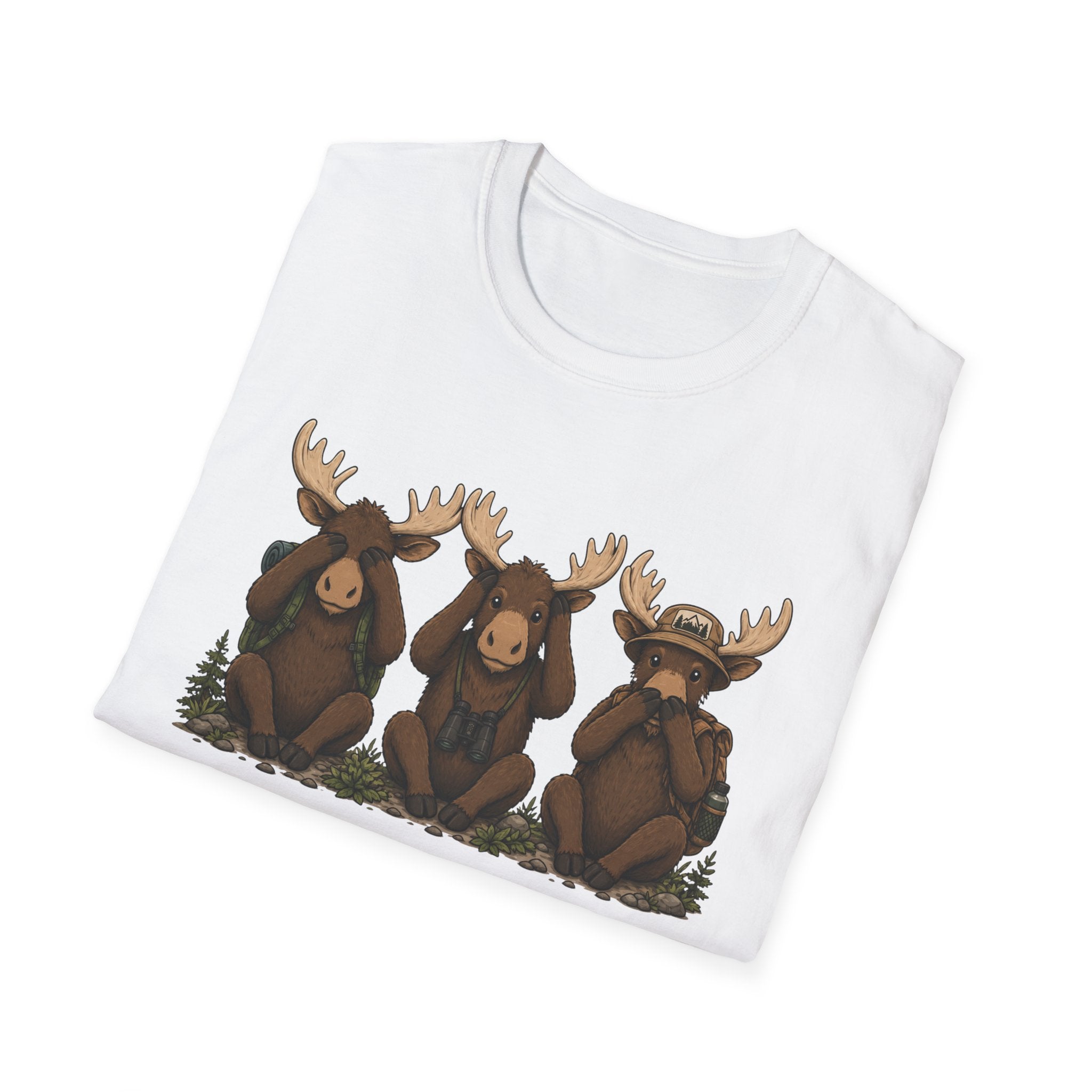 See No Hear No Speak No Moose Hikers Tee