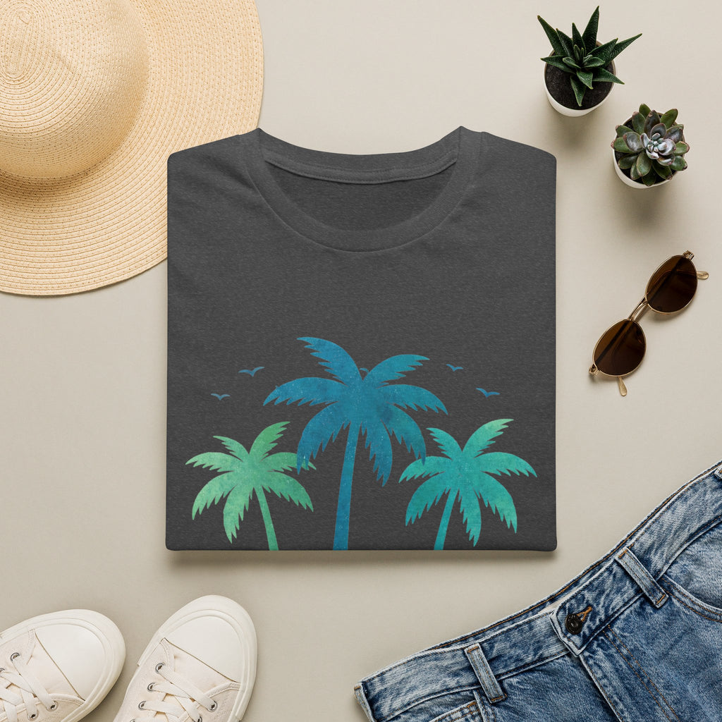 Tropical Sunset Palm Tree Tee