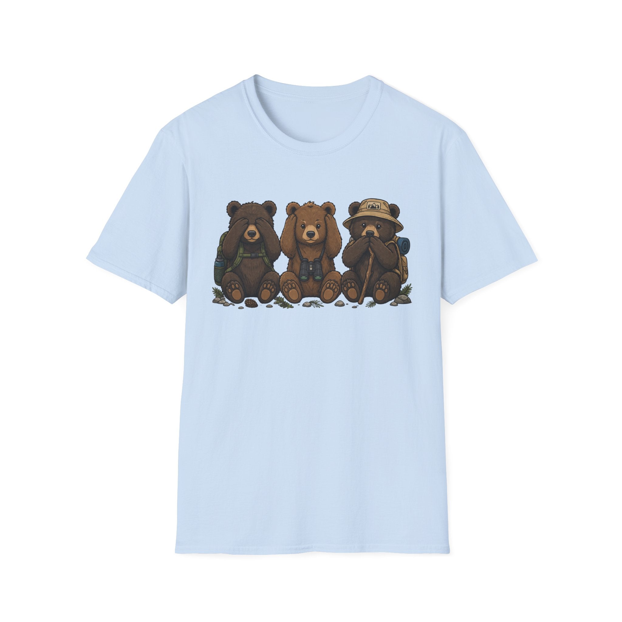 See No Hear No Speak No Bear Hikers Tee