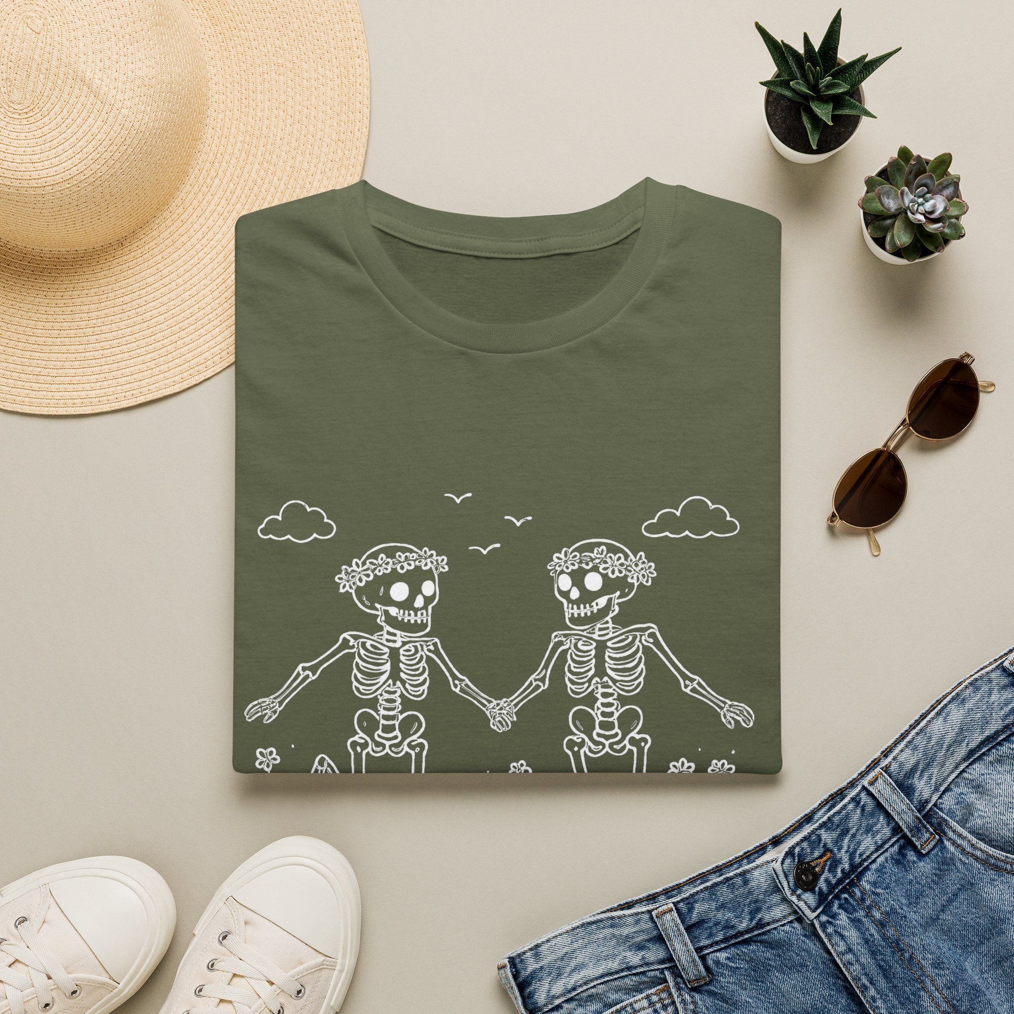 Dancing Skeleton Wildflower Tee