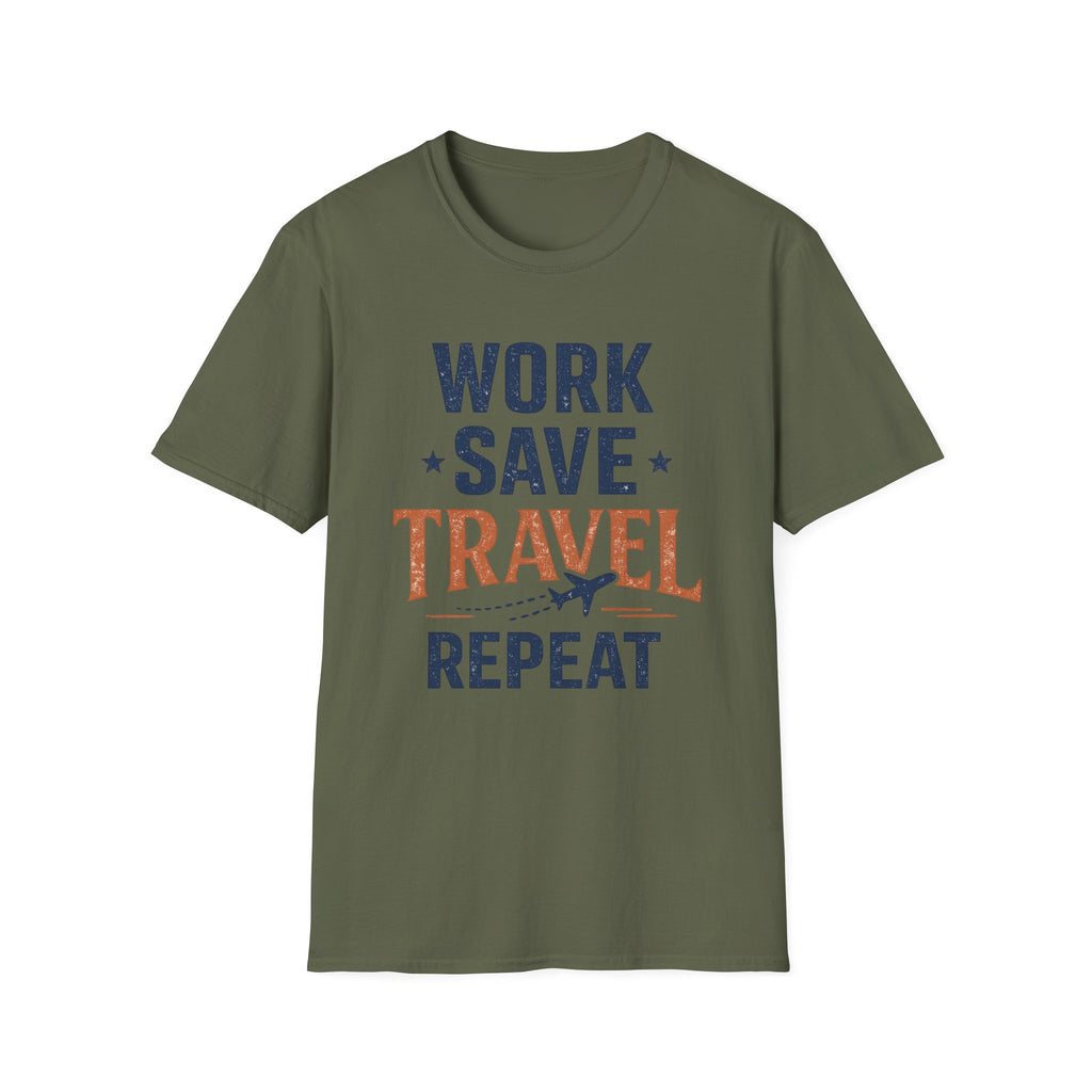 Work Save Travel Repeat Tee