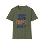 Work Save Travel Repeat Tee