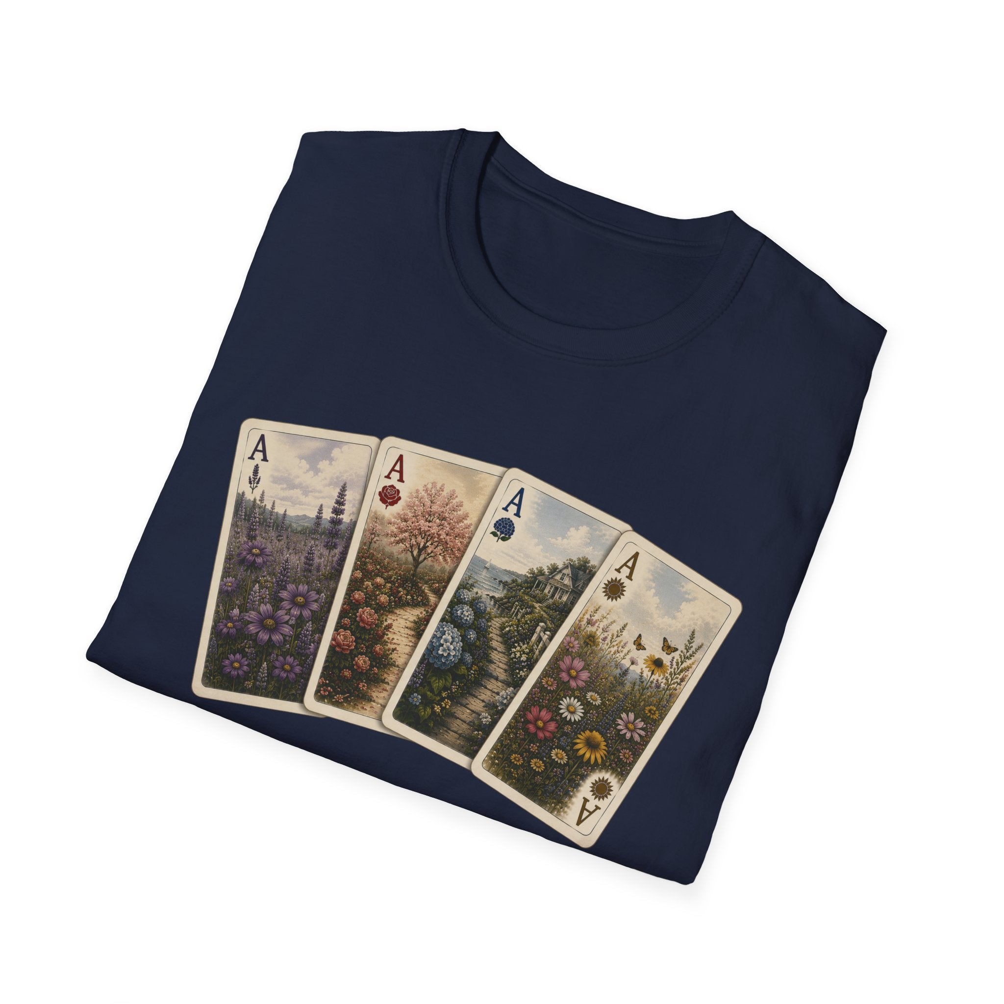 Floral Ace Playing Cards Tee