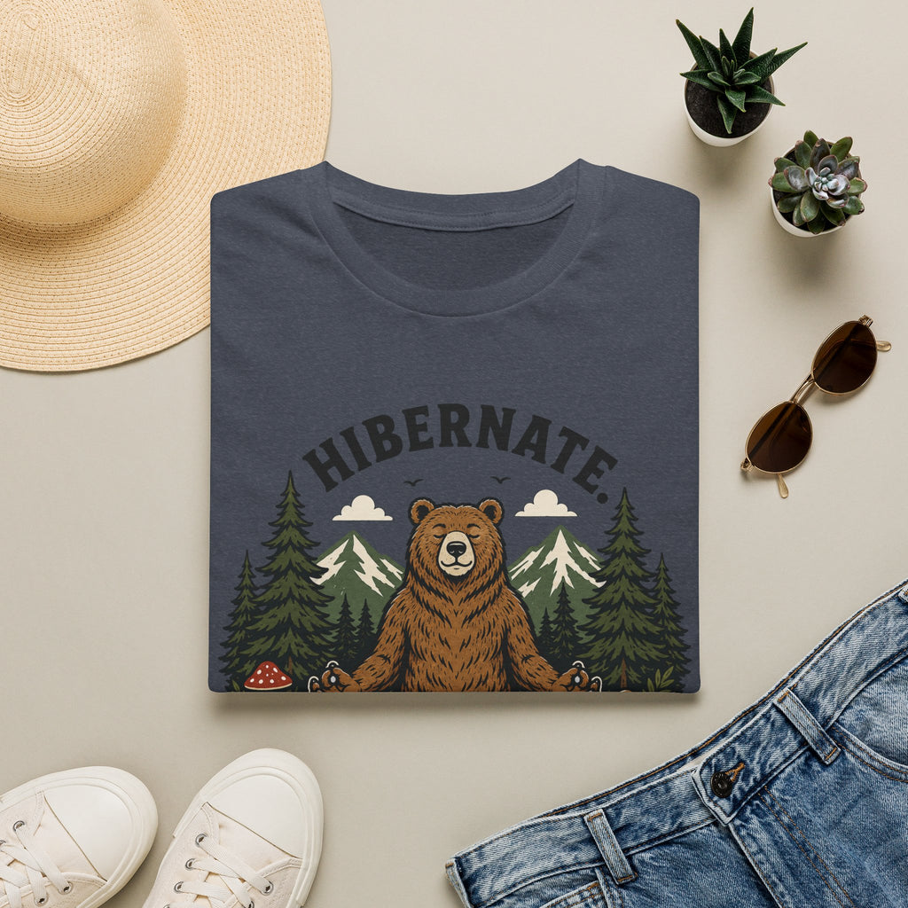 Hibernate Stretch Repeat Bear Yoga Tee