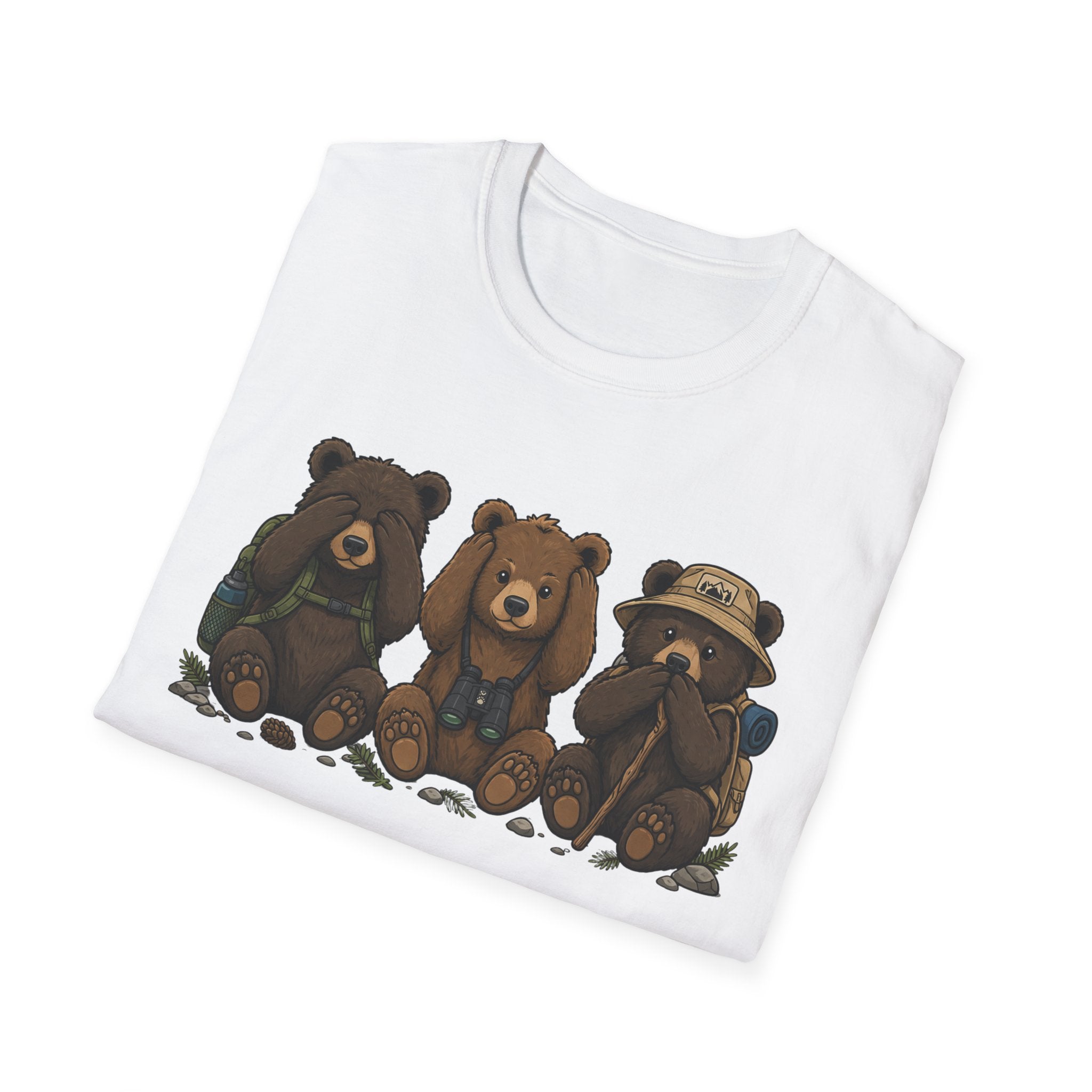 See No Hear No Speak No Bear Hikers Tee