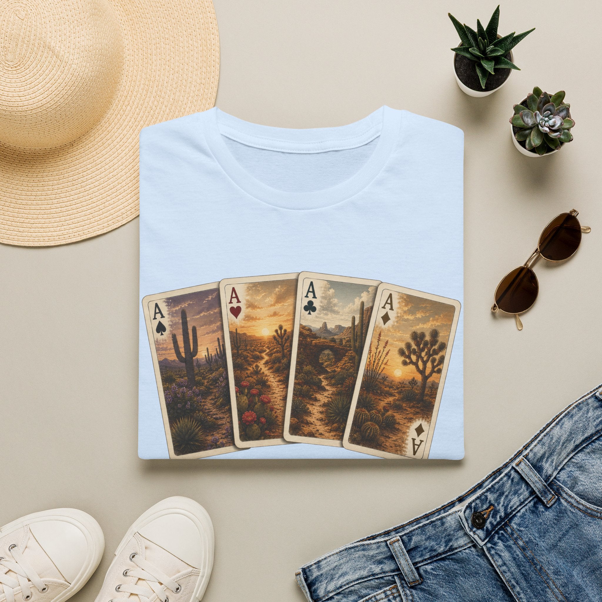 Desert Ace Playing Cards Tee