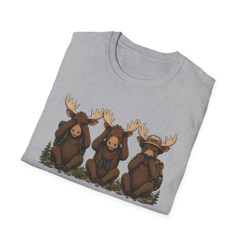 See No Hear No Speak No Moose Hikers Tee